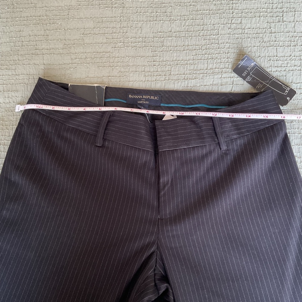 Banana Republic Martin Fit Women’s Size 6 Black Pinstripe Dress Pants NWT - Picture 9 of 9